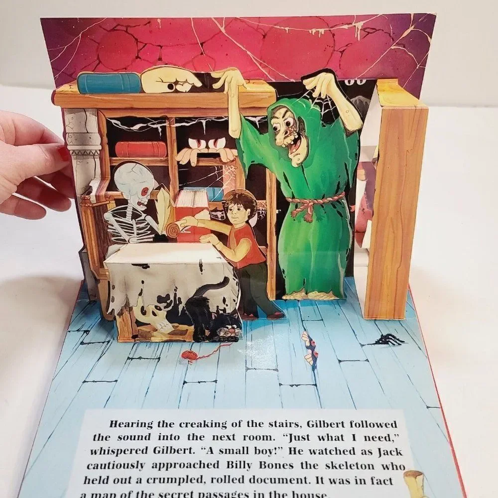 Vintage 90s 1997 Halloween Fiendiesh Friends Scary Pop Up Book